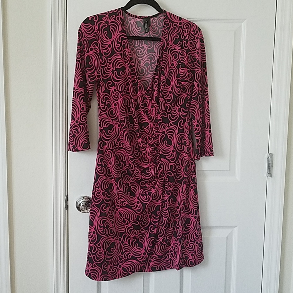 Faux wrap dress